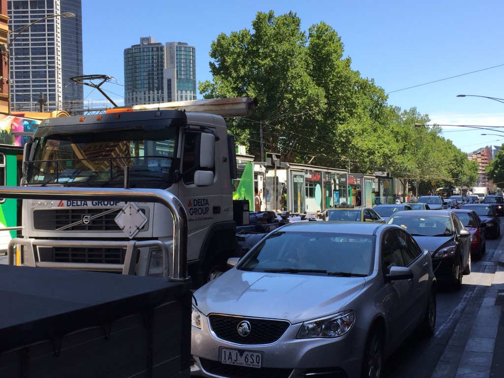 Melbourne road traffic congestions late January